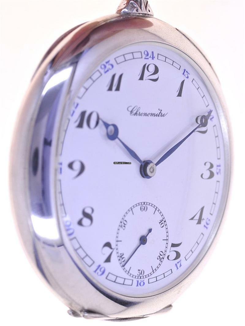 Thumbnail von Chronometer School Watch Gents open face Pocket Watch Chronomètre </h1>