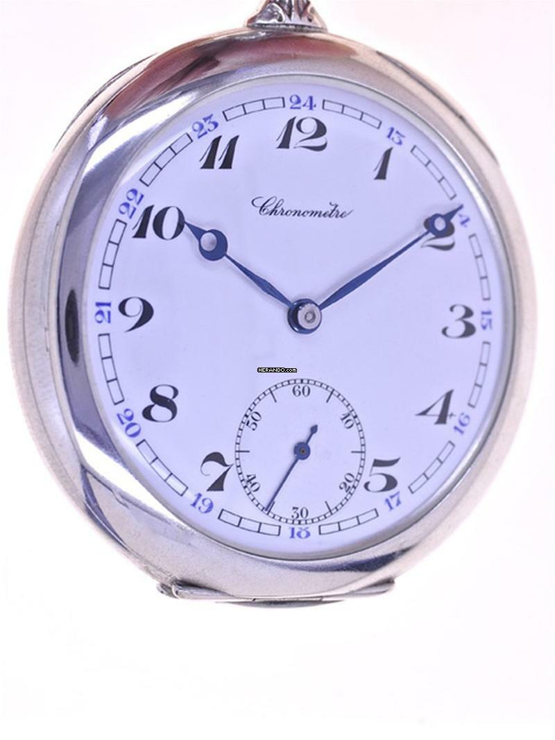 Thumbnail von Chronometer School Watch Gents open face Pocket Watch Chronomètre </h1>