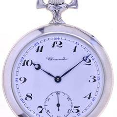 Thumbnail von Chronometer School Watch Gents open face Pocket Watch Chronomètre </h1>