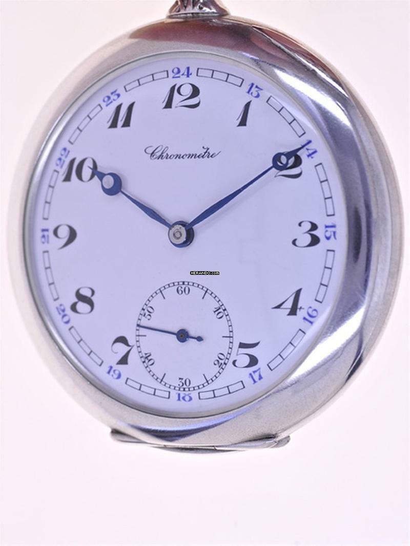 Thumbnail von Chronometer School Watch Gents open face Pocket Watch Chronomètre </h1>