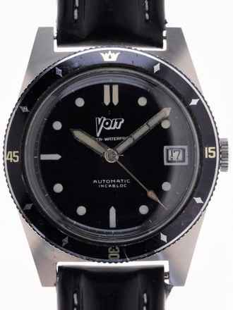 Voit Gents automatic Divers Wristwatch Super – Waterproof SDW-2 Skin Diving Watch also called Date-C-Matic </h1> 