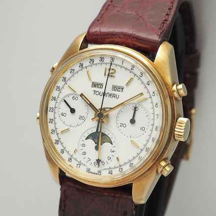  Tourneau Triple Calendar Moon Gold 18k/750 Valjoux 730/88 </h1> 