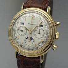 Thumbnail von Tourneau Vollkalender Mondphase Calendar Gold 18k/750 El Primero 3019 serviced </h1>