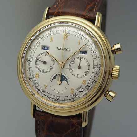  Tourneau Vollkalender Mondphase Calendar Gold 18k/750 El Primero 3019 serviced </h1> 
