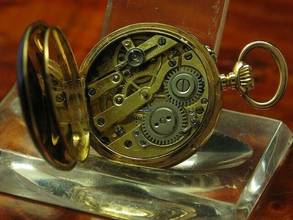 Thumbnail von Maurice Ditisheim 14kt 585 Gold Open Face Taschenuhr Inkl. 14kt. Gold Brosche </h1>