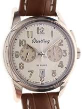 Thumbnail von Breitling Transocean Chronograph 1915 Gents manual wind Wristwatch Chronograph Transocean 1915 limited Edition 33 Rubis certified Chronometre Ref. AB1411 </h1>