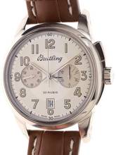 Thumbnail von Breitling Transocean Chronograph 1915 Gents manual wind Wristwatch Chronograph Transocean 1915 limited Edition 33 Rubis certified Chronometre Ref. AB1411 </h1>