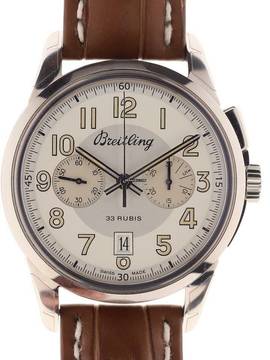  Breitling Transocean Chronograph 1915 Gents manual wind Wristwatch Chronograph Transocean 1915 limited Edition 33 Rubis certified Chronometre Ref. AB1411 </h1> 