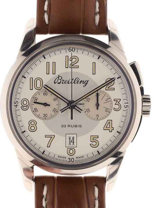  Breitling Transocean Chronograph 1915 Gents manual wind Wristwatch Chronograph Transocean 1915 limited Edition 33 Rubis certified Chronometre Ref. AB1411 </h1> 