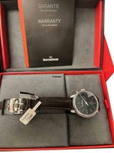 Thumbnail von Meistersinger Gents Single Hand Automatic Chiming Hour Wristwatch Bell Hora Black with Gold REF. BH0902G </h1>