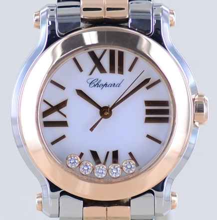  Chopard Happy Sport Flying Diamonds Stahl Roségold Lady Luxus </h1> 