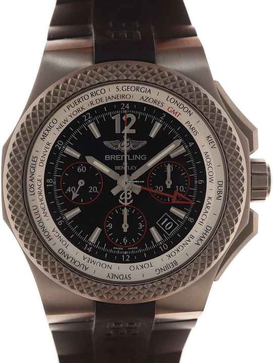  Breitling Bentley GMT Gents Automatic Special Edition Wristwatch Chronograph Bentley GMT Light Body Certified Chronometer Ref. EB 0433 5 </h1> 