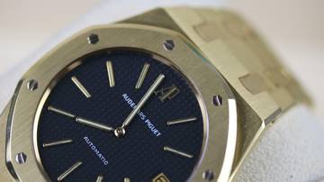 Thumbnail von Audemars Piguet Royal Oak Jumbo 20th Anniversary - Yellow Gold - Black Dial - Full Revison - like New - 1993