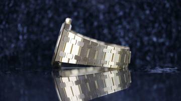 Thumbnail von Audemars Piguet Royal Oak Jumbo 20th Anniversary - Yellow Gold - Black Dial - Full Revison - like New - 1993