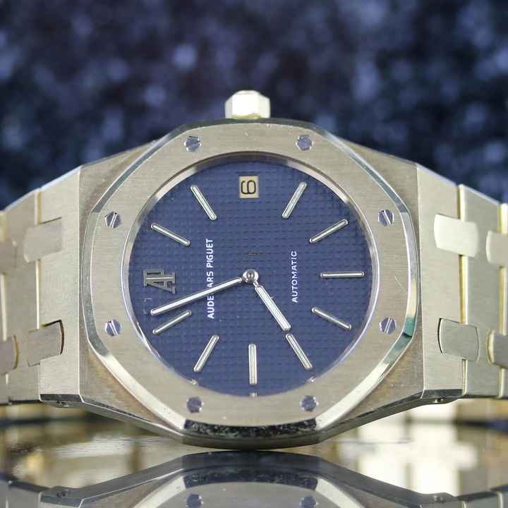  Audemars Piguet Royal Oak Jumbo 20th Anniversary - Yellow Gold - Black Dial - Full Revison - like New - 1993 