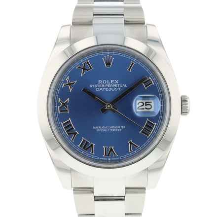  Rolex Datejust 41 Steel Oyster Azzurro Blue Roman Dial NEW 2024 </h1> 
