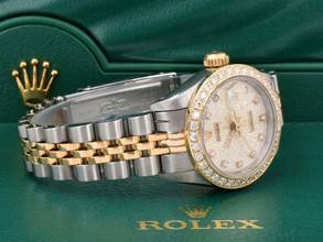 Thumbnail von Rolex Lady-Datejust 69173 Jubilee Diamonds Dial & After Diamonds Bezel - Full Set 26mm