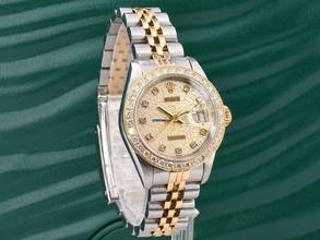 Thumbnail von Rolex Lady-Datejust 69173 Jubilee Diamonds Dial & After Diamonds Bezel - Full Set 26mm