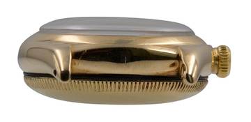 Thumbnail von Rolex Oyster Perpetual 3131 BubbleBack Ivory radium dial yellow gold 14KT 1948's </h1>