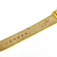 Thumbnail von Cartier Tank Quartz 20mm Gold Plated Silver 0.5TCW Diamond Watch </h1>