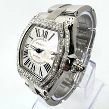 Thumbnail von Cartier Roadster 2510 Automatic 38mm Steel 1.68TCW Diamond Watch </h1>