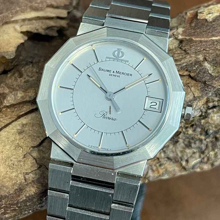  Baume & Mercier Riviera NOS - Edelstahl Quarz - Ref. A5222 </h1> 