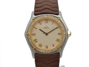 Thumbnail von Ebel Classic Wave Stahl-gold Quarz Damenuhr / Diamant Lünette / Ref 181930 </h1>