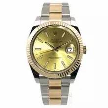 Thumbnail von Rolex Datejust 41 Edelstahl Gelbgold 126333 Champagner Index </h1>