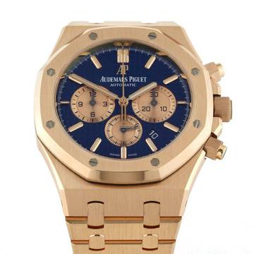  Audemars Piguet Royal Oak Chronograph Rosegold Blue Dial BJ.2018 inkl. orig. Papiere </h1> 