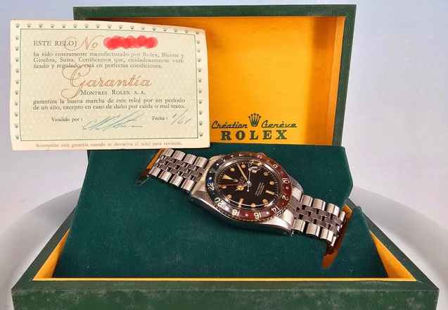 Rolex GMT-Master Vintage GMT Master Pepsi Bakelite Radium von 1958 6542 </h1> 