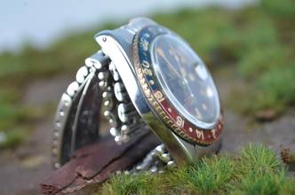 Thumbnail von Rolex GMT-Master Vintage GMT Master Pepsi Bakelite Radium von 1958 6542 </h1>