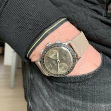 Thumbnail von Angelus Chronodato Triple date Exotic brown radium dial 1950’s </h1>