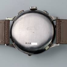 Thumbnail von Angelus Chronodato Triple date Exotic brown radium dial 1950’s </h1>