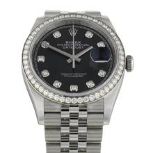 Thumbnail von Rolex Datejust 36 Black Dial Diamond Ref.126284RBR </h1>