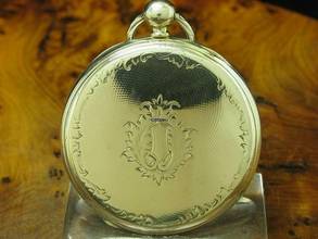 Thumbnail von John Wycherley 800 Silber Open Face Taschenuhr Schlüsselaufzug </h1>