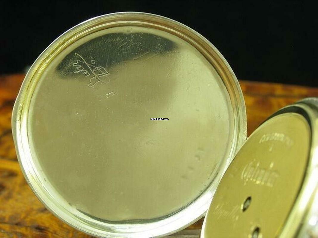 Thumbnail von John Wycherley 800 Silber Open Face Taschenuhr Schlüsselaufzug </h1>