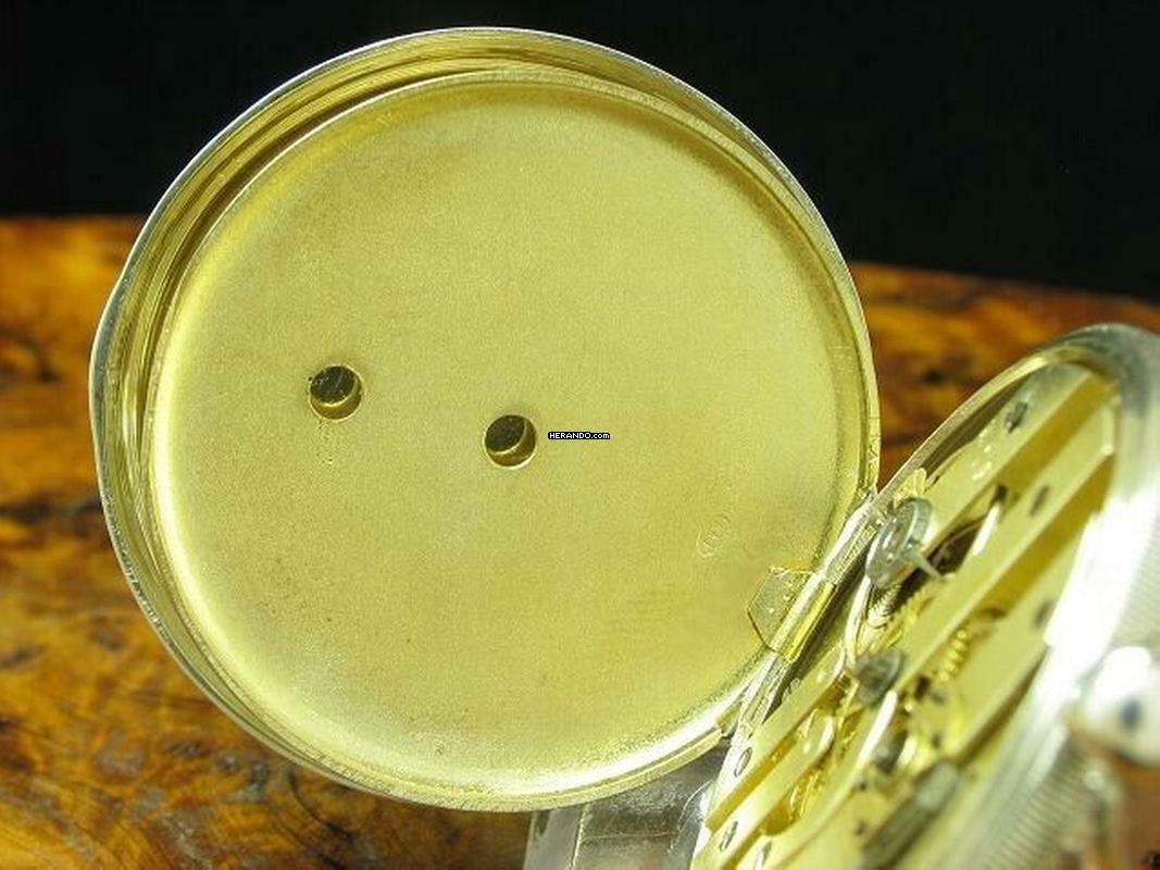 Thumbnail von John Wycherley 800 Silber Open Face Taschenuhr Schlüsselaufzug </h1>