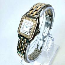 Thumbnail von Cartier Panthère Quartz 23mm 2 Row Gold 0.33TCW Diamond Watch </h1>
