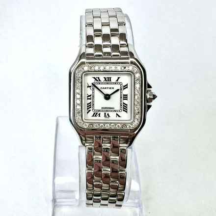  Cartier Panthère Quartz 23mm 18K White Gold 0.35TCW DIAMOND Watch </h1> 