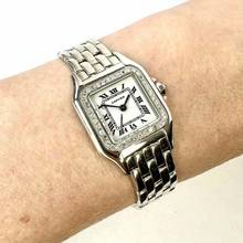 Thumbnail von Cartier Panthère Quartz 23mm 18K White Gold 0.35TCW DIAMOND Watch </h1>