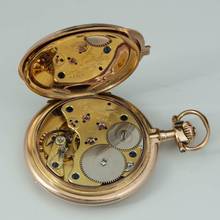 Thumbnail von A. Lange & Söhne Grosse Lange 1 18k Gold Große Schwere Louis XV Taschenuhr zertifikat Box Sternwarte Geprüft 1900 </h1>