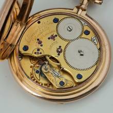 Thumbnail von A. Lange & Söhne Grosse Lange 1 18k Gold Große Schwere Louis XV Taschenuhr zertifikat Box Sternwarte Geprüft 1900 </h1>