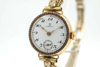 Thumbnail von Omega Ultra Rare Art Deco Model 18K Gold Caliber 23.7 ST1