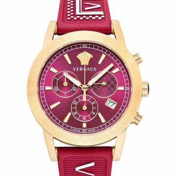  Versace VELT01421 - Quartz Red Dial Stainless Steel Men's Watch </h1> 