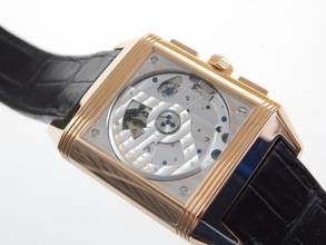 Thumbnail von Jaeger-LeCoultre Reverso Squadra Chronograph GMT Full Set Automatik XL Roségold mit Faltschließe wie Neu </h1>