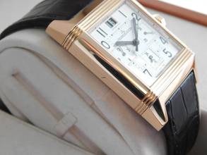 Thumbnail von Jaeger-LeCoultre Reverso Squadra Chronograph GMT Full Set Automatik XL Roségold mit Faltschließe wie Neu </h1>