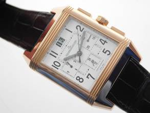 Thumbnail von Jaeger-LeCoultre Reverso Squadra Chronograph GMT Full Set Automatik XL Roségold mit Faltschließe wie Neu </h1>