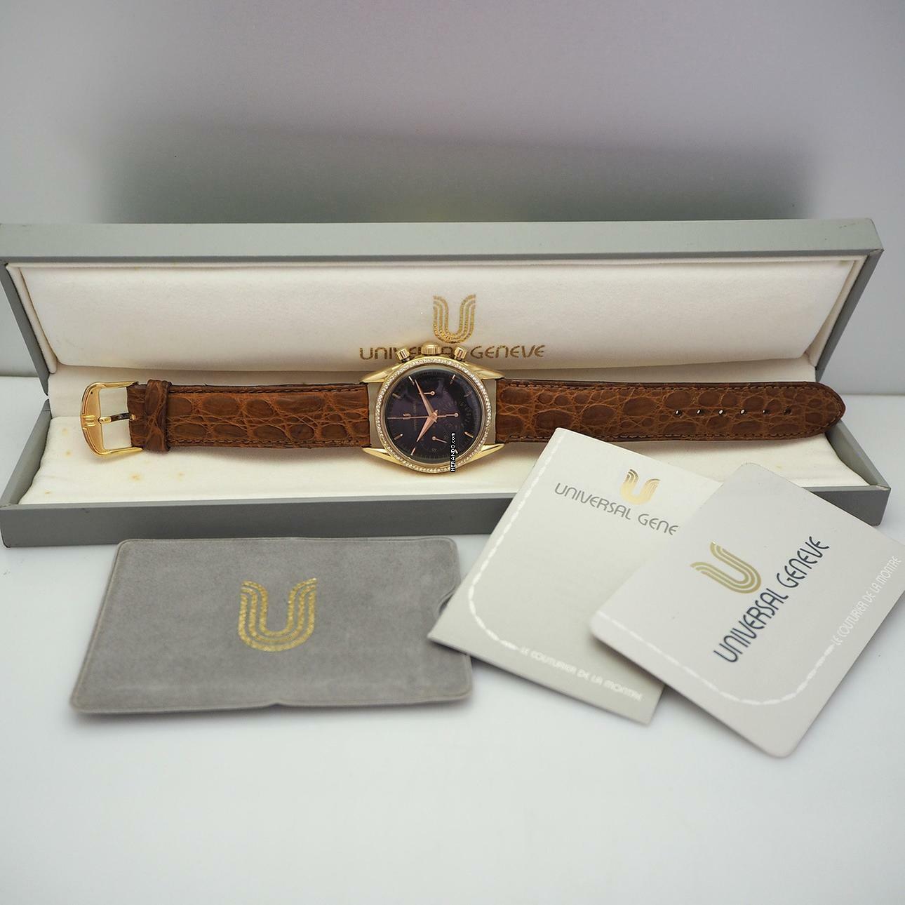 Thumbnail von Universal Genève Compax Chronograph Limited Gold 18k/750 184.450 very rare