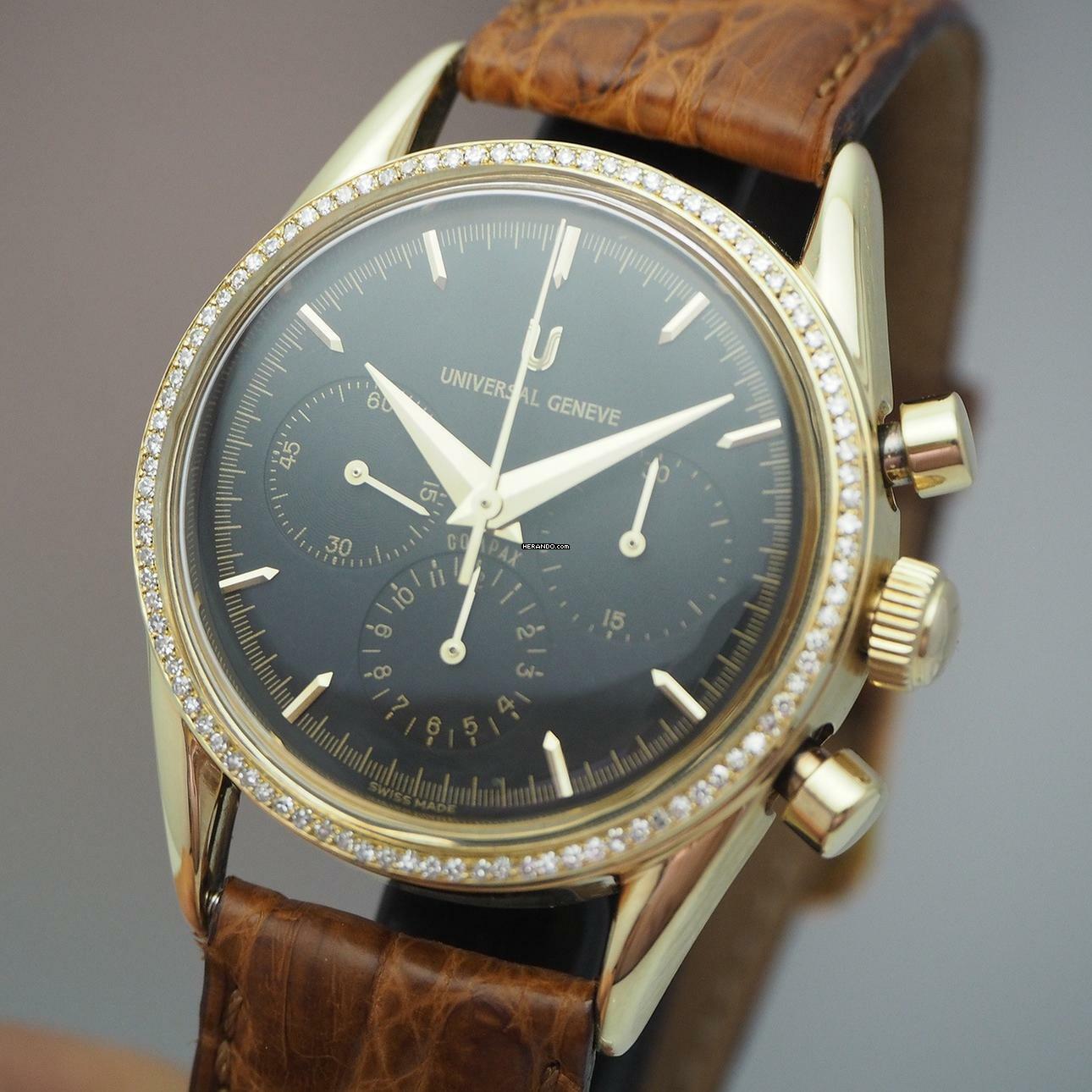 Thumbnail von Universal Genève Compax Chronograph Limited Gold 18k/750 184.450 very rare