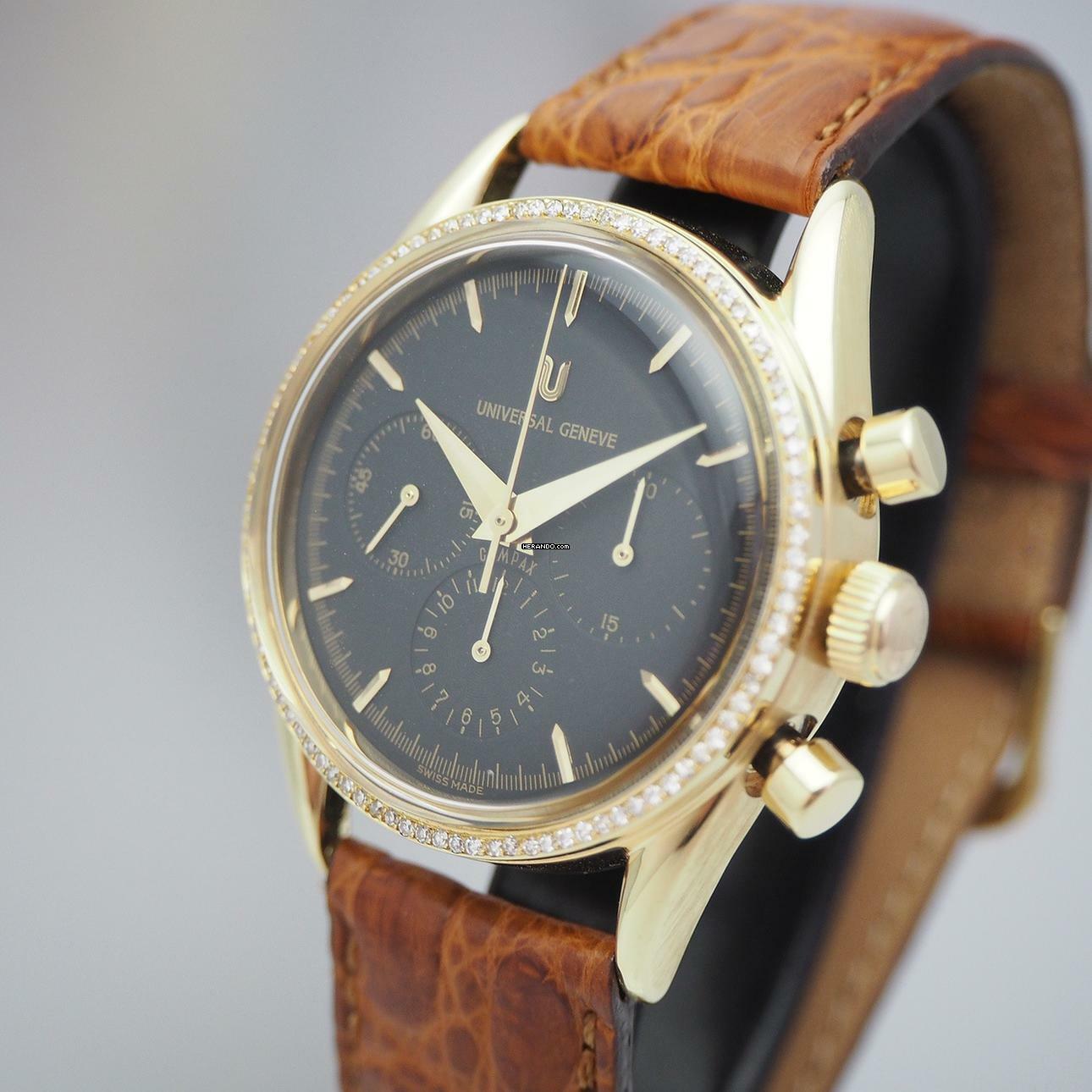 Thumbnail von Universal Genève Compax Chronograph Limited Gold 18k/750 184.450 very rare